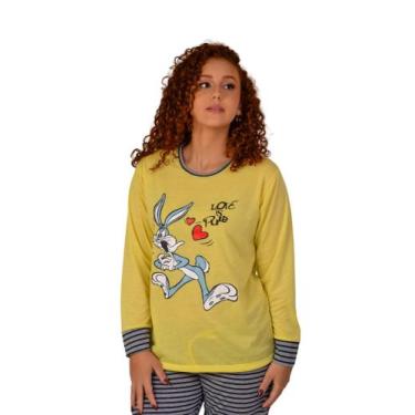 Imagem de KIT 2 Pijamas Feminino Inverno Manga Longa Malha Atacado - SLEEP PIJAM