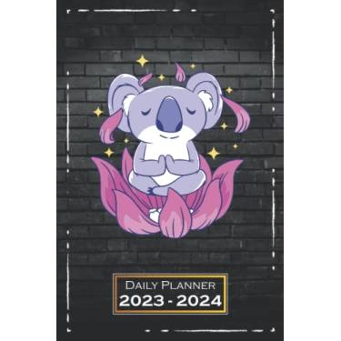 Imagem de 2023-2024 Daily Planner: Koala, Motif | 6x9, Softcover | One Week on a Double Page | From Sunday to Saturday | Organizer, Appointment Book | Meditation | qx1