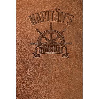 Imagem de Kapitän Journal: Notizbuch für Bootsfahrten mit Motorboot, Yacht, Segelboot, Schiff, Katamaran, Logbuch für Kapitän, Skipper, Segler und Crew. Meilenbuch ~A5 Notizbuch Taschenbuch