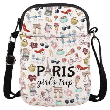 Imagem de Paris Trip Gift Paris Weekend Gift Vacation In Paris Gift Paris Theme Travel Bag Gift For Her France Vacation Crossbody Bag, Trip Paris Cb