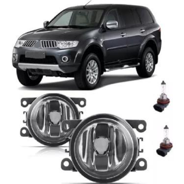 Imagem de Par Farol De Milha Universal Pajero Dakar 2009 2010 2011 2012 2013 2014 2015 2016 + Lâmpada
