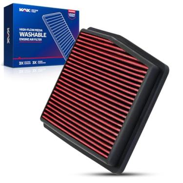 Imagem de KAX Filtro de ar de motor lavável premium, substituição reutilizável 33-5109 para Hyundai Tucson 2022-2024, Santa Fe 2021-2023, Sonata 2020-2024, Kia Sportage 2023-2024, Sorento 2021 2023-2024