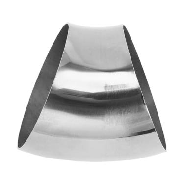 Imagem de Motoforti Tubulação de tubo de escape modificada para carro curva mandril 45 graus 10,8 cm espessura OD 1,5 mm/16GA 108x125x1,5 mm aço inoxidável 304 tom prata