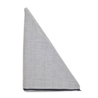 Imagem de Travesseiro Triangular Leitura Espuma Encosto Adulto Apoio Costas Anatômico (Cinza)