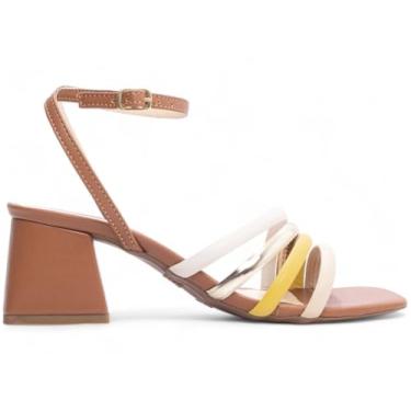 Imagem de Sandália Feminina Salto Baixo caramelo Torricella AVS 13.202C