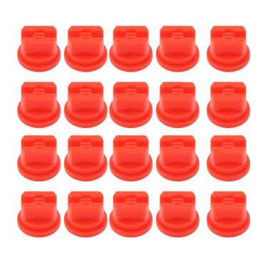 Imagem de Ponta de pulverização em leque plano 20 unidades de distribuição uniforme Bico atomizador de pulverizador agrícola de 110 graus para aplicações de resfriamento e despoeiramento de (04)