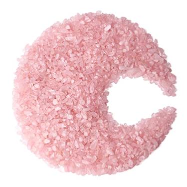 Imagem de ZHIYUXI 450 g de cristal de quartzo rosa, decorações de aquário em massa, pedras de aquário, cascalho, vaso, pedras e cristais para fazer velas, kit de bruxa, cascalho para plantas, quartzo, areia, terrário, suprimentos