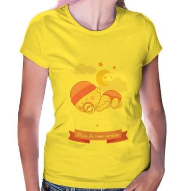 Imagem de Baby Look Mãe de uma menina - Foca na Moda, Amarelo, M