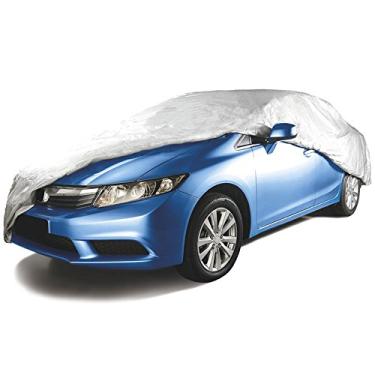 Imagem de Tramontina 43780002, Capa para Carro M, Impermeável, Cinta para Envolver Veiculo, Carros Ate 4,7 M, Cinza