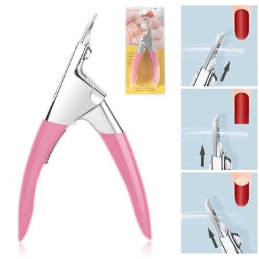 Imagem de Alicate Cortador Unha Postiça Gel Tips Acrígel Profissional - NoBrand