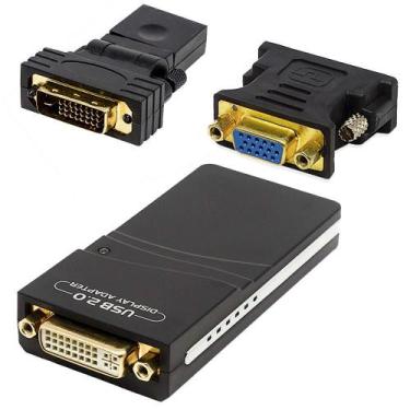 Imagem de Conversor USB 2.0 x DVI / VGA / HDMI - SOLUCAO