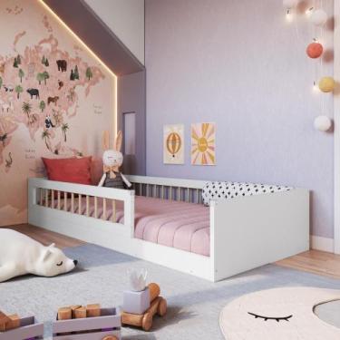Imagem de Cama Infantil de Chão Montessoriana de Solteiro para Menino e Menina c
