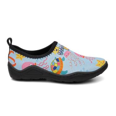 Imagem de Sapatilha Aquática Infantil Azul Claro - VIA LIVRE, 30, Azul