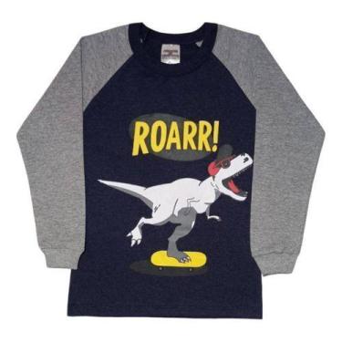 Imagem de Kit 2 Blusas Manga Longa Infantil Menino - Paraíso Do Conjunto, 8, Def