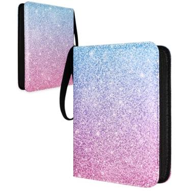 Imagem de Fichário de cartão com 4 bolsos, fichário para cartões colecionáveis, 440 bolsos com mangas removíveis, suporte de álbum de cartão com zíper [protetora] [superfície de toque agradável]