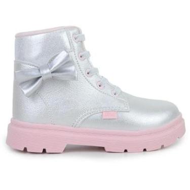 Imagem de Bota Infantil Feminina Klin London Mini Prata - 3650-Feminino