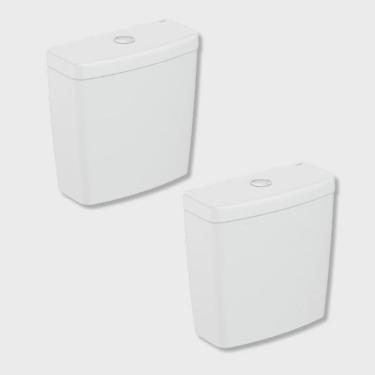 Imagem de Kit 2 Caixa para Acoplar 6 Litros Parati Logasa Branco