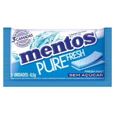 Imagem de Goma de Mascar Mentos Menta Pure Fresh 3 5 Unidades - Perfetti