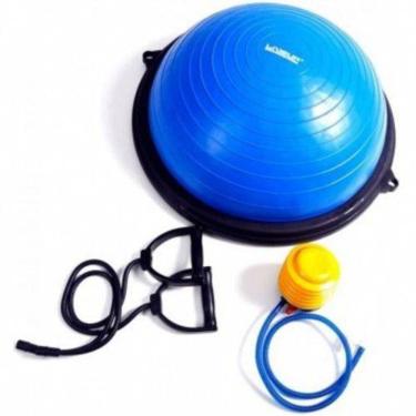 Imagem de Meia Bola Balance 60cm Bosu Com Bomba Sanfonada Para Inflar