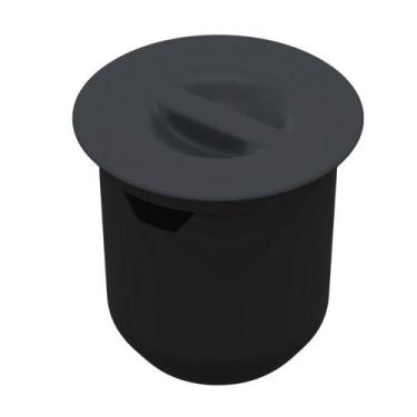 Imagem de Lixeira Embutir Arquitech 27x27 8l Cinza Chumbo 050704004