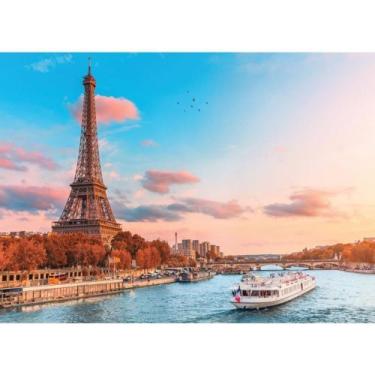 Imagem de Quebra-cabeca cartonado torre eiffel paris/franca 500p - GGB PLAST