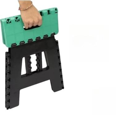 Imagem de 2 Banco Dobravel Banqueta Banquinho Plastico Multiuso Portatil Resistente Compacto Retratil Camping 100 kg Original