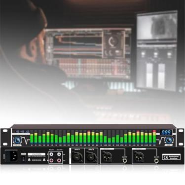 Imagem de Equalizador gráfico estéreo de 31 bandas, equalizador digital de áudio, equalizadores profissionais de sistema de som profissional, 10 efeitos predefinidos, para estúdio de gravação