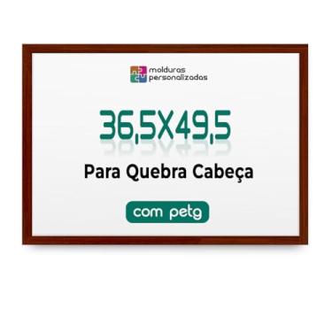 Imagem de Moldura 36,5x49,5 para Quebra Cabeça Grow Puzzle 500 Peças com Proteção Petg (Chão de Barro)