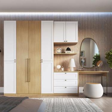 Imagem de Guarda-Roupa Casal Modulado Infinity 8 Portas 6 Gavetas 100% Mdf Savan