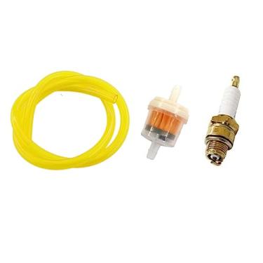 Imagem de HURI Filtro de combustível Linha de combustível para motocicleta bicicleta 49cc 60cc 66cc 80cc 2 Motor de Curso