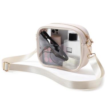 Imagem de Bolsa tiracolo transparente TOBVZOO Bolsa transparente para mulheres (