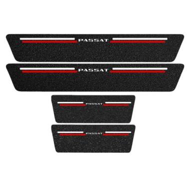 Imagem de Kit Soleira Protetora Porta Premium Red PVC - Passat - Jhow Adesivos
