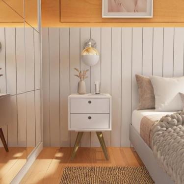 Imagem de Mesa de Cabeceira Matera 2 GV Branca - Mobly