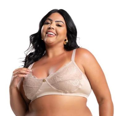 Imagem de Sutiã Plus Size Suzane IMI Lingerie  Sem Bojo, Reforçado com Renda e S