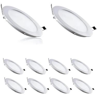 Imagem de 10 Luminárias Plafon Led Embutir Philips 18w Bivolt 6500k