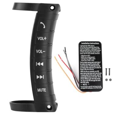 Imagem de Botão de volante multifuncional, navegação de controle remoto universal, botão de controle do volante de carro para todos os jogadores de 2 DIN Car Carro Android DVD
