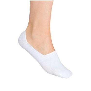 Imagem de Meia lupo sapatilha ref:3282 feminino, Branco, 41/4