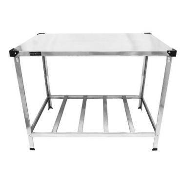 Imagem de Mesa Inox Bancada Central 1200x700 Reforçada - infinity grill