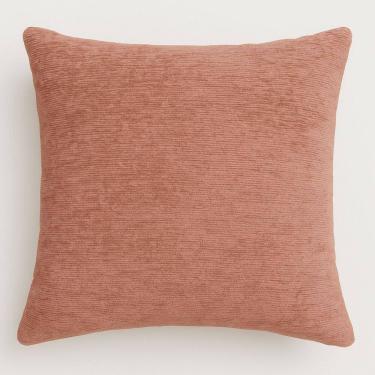 Imagem de Almofada Decorativa Tecido Rosê Charlote Premium Com Enchimento 42x42cm - Jolitex