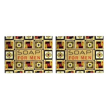 Imagem de Greenwich Bay Trading Company Co. Sabonete Em Barra De Manteiga Karité Botânica Masculina, Esfoliante Moagem Francesa Para Homens, Botanical Spa, 10,5 Oz (Pacote Com 2)