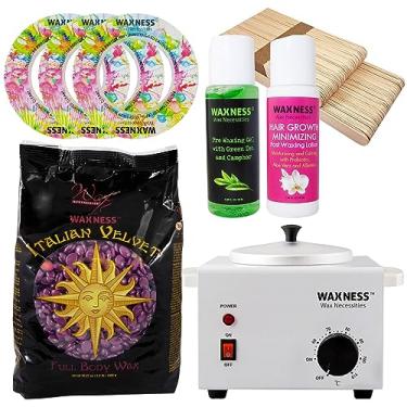 Imagem de Wax Necessities Kit De Depilação Com Mistura Polímeros Sintéticos Premium Waxness Italian Velvet, 2,2 Libras Cera
