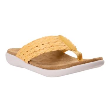 Imagem de REVITALIGN Sandália feminina Yumi Raffia, Seda de milho, 12 Wide