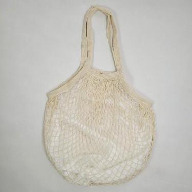 Imagem de Bolsa De Praia Feminina Saco De Rede Macramê Com Forro Verão Piscina C