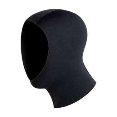 Imagem de Colaxi Chapéu de mergulho, touca de mergulho, capa de cabeça respirável, neoprene, capuz térmico para banho, caiaque, natação, mulheres e homens, 5 Mm para 53 a 58 Cm