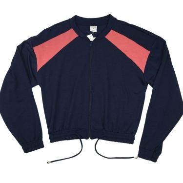 Imagem de Jaqueta Feminina Moletinho Inverno Ziper C/ Recorte Curtinha-Feminino