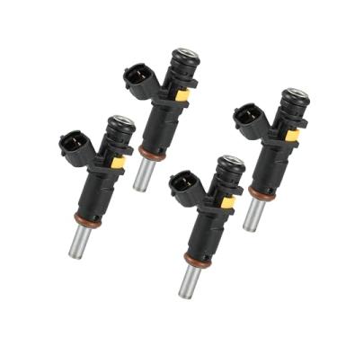 Imagem de Motoforti Injetor de combustível para Mini Cooper 1.6 Flow Matched No.13537528176 | Bocal de injeção de combustível preto 4 peças de longa duração