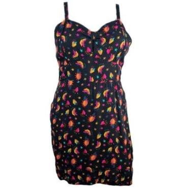 Imagem de Vestido Doce Atitude Plus Size Preto Banana-Feminino