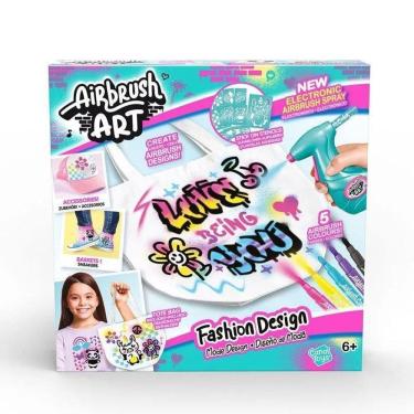 Imagem de Kit De Pintura Fashion Design Airbrush - Fun Divirta-Se