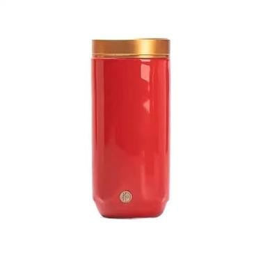 Imagem de LICONG-2019 Recipiente de chá doméstico lacrado vazio armazém de chá chinês vintage recipiente de chá para café, açúcar, chá, lata de chá de nozes (vermelho)
