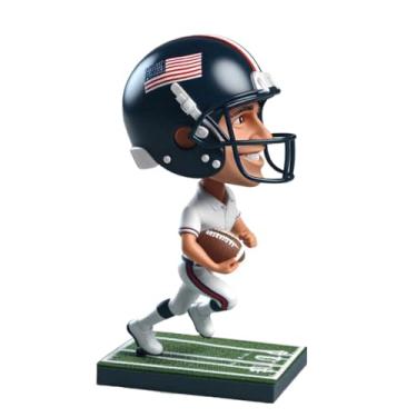 Imagem de Bobblehead personalizado de estrela do futebol americano feito à mão a partir de sua foto, excelente presente para jogadores de futebol masculino, parentes, quarto, decoração de escritório, lembrança